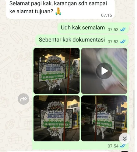 Pengiriman Papan Bunga Selamat Wijaya Kusuma